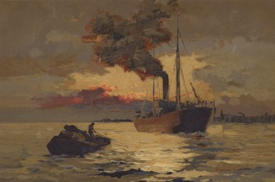 Sunset on Thames by English School